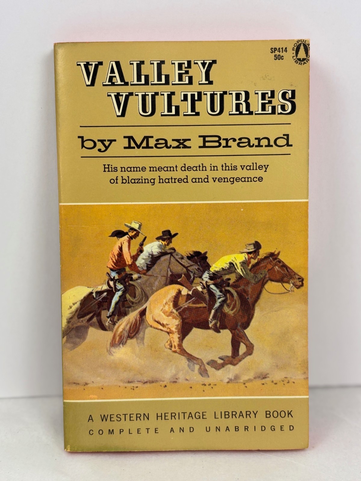 Max Brand – VALLEY VULTURES – POPULAR Library SP414 – Western Pulp – 1932 VG+/NF