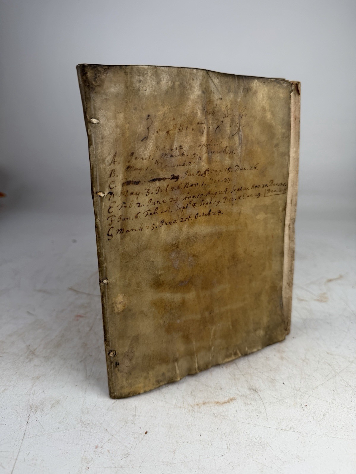 Antique 1640 French Book Les Sainctes Deuotions Cramoisy Jesuit Vellum Vol 4