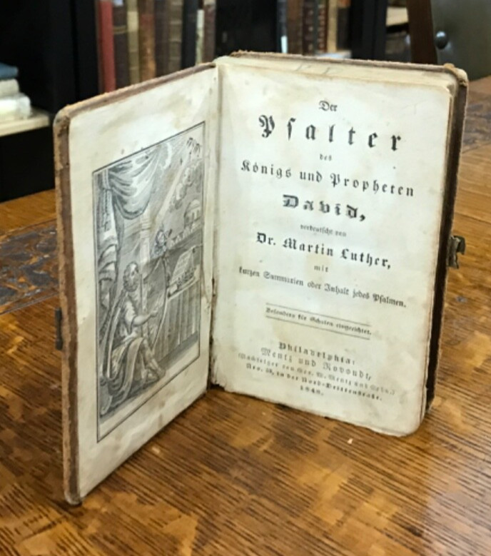 1848 Der Psalter des Konigs Und Propheten David Lutheran Prayer Book In German