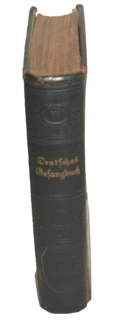 S.D. 1889 Decorative Black DEUTFCHES GEFANGBUCH Antique German Hymnal Book 766pg