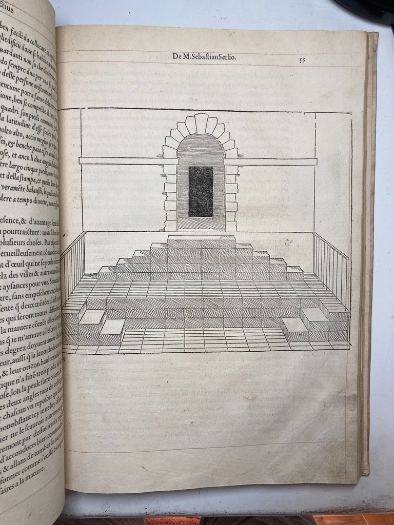 1545 SERLIO Architecture Books I-II 1st Ed Book IV Renaissance Folio Woodcuts