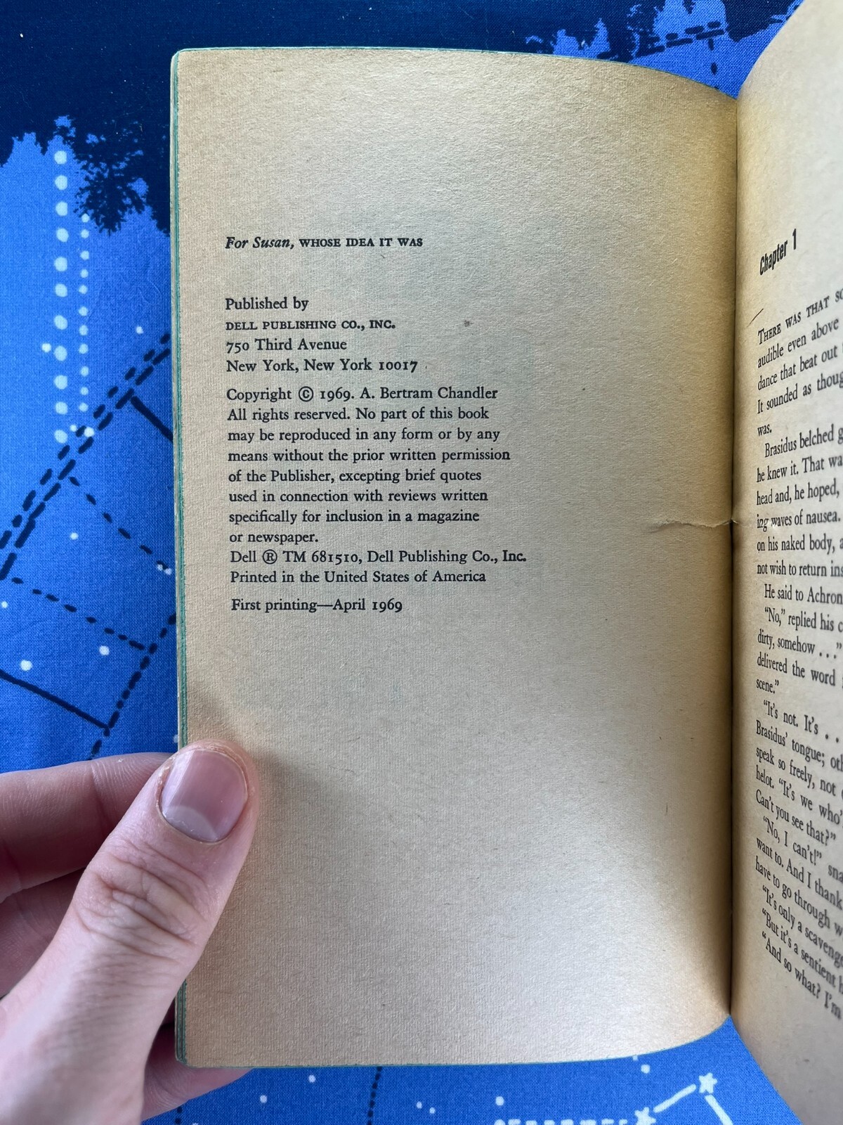 Spartan Planet- A. Bertram Chandler 1969 Dell 1st Edition 1st Printing