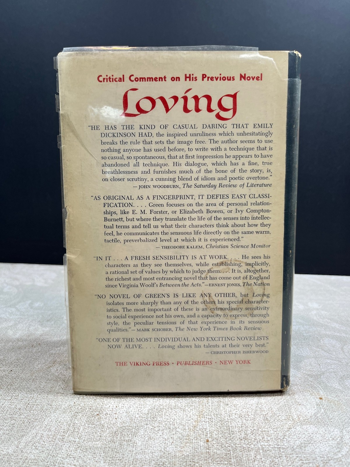 1950 Nothing by Henry Green 1st Ed The Viking Press
