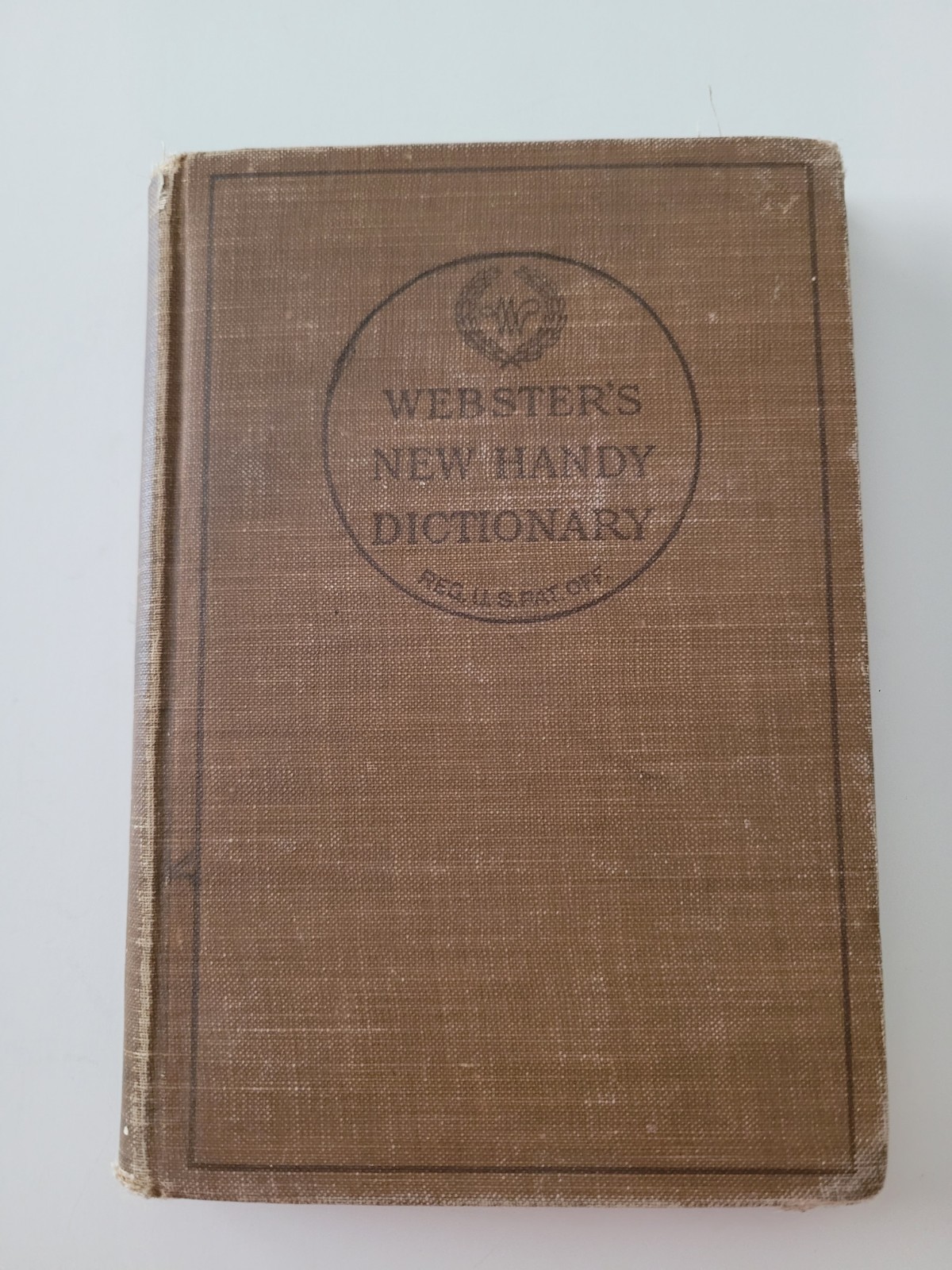 Vintage 1918 Webster’s New Handy Dictionary American Book Company. book