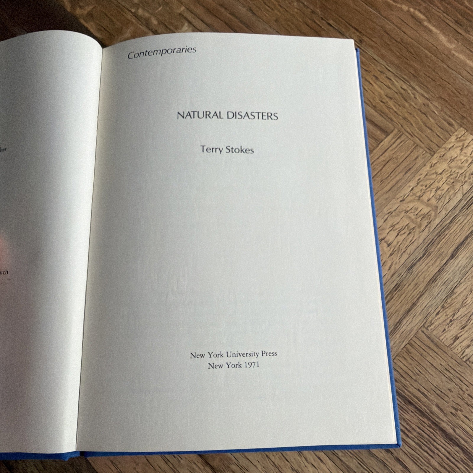 „Natural Disasters“ Poems By TERRY STOKES (HCDJ, 1971)