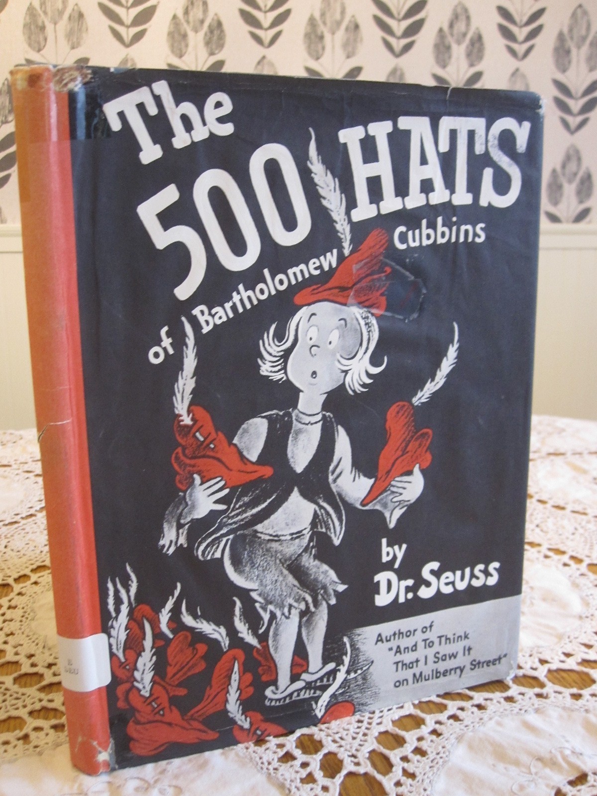 THE 500 HATS of BARTHOLOMEW CUBBINS Seuss Suess 1938 HC/DJ Early Edition