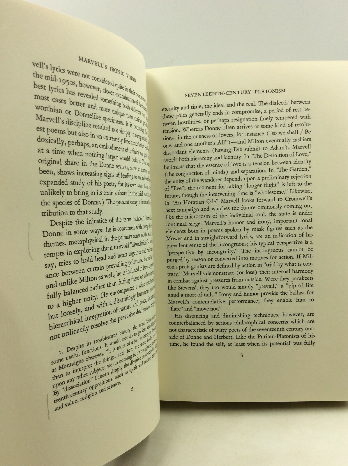 MARVELL’S IRONIC VISION – Harold E. Toliver – 1965