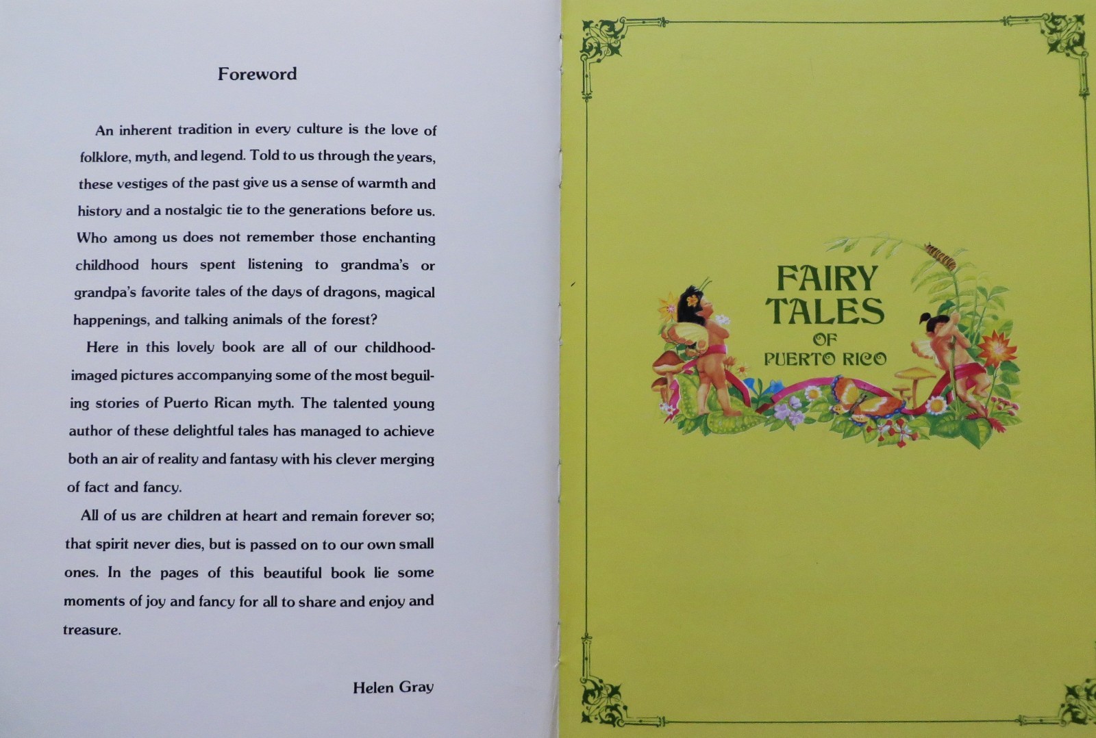 Fairy Tales of Puerto Rico by David Garcia – 1992 Hardcover 1st Edition Stunning