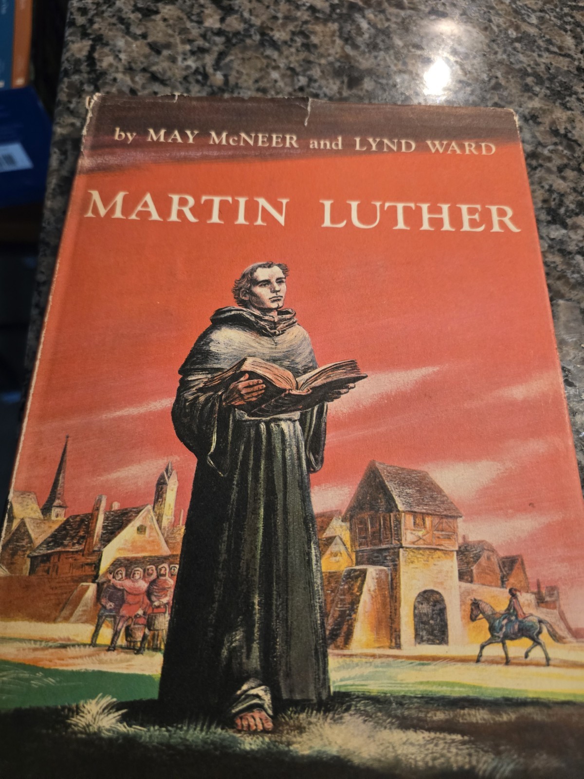 MARTIN LUTHER by May McNeer Lynd Ward 1953 HB/DJ