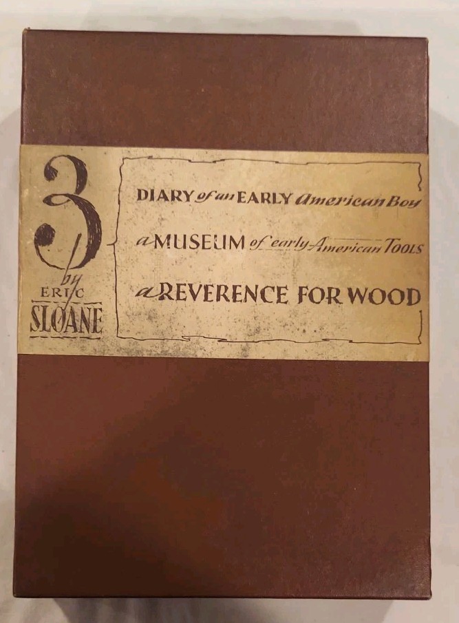 Eric Sloane Book Box Set: Diary Of An Early American Boy, A Museum, & Reverence