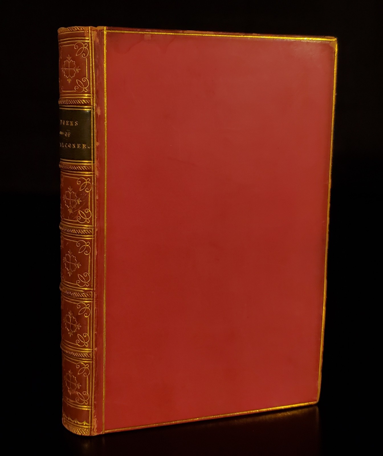 1836 *LEATHER* The Poetical Works of William Falconer Pickering 1st Edition VG+