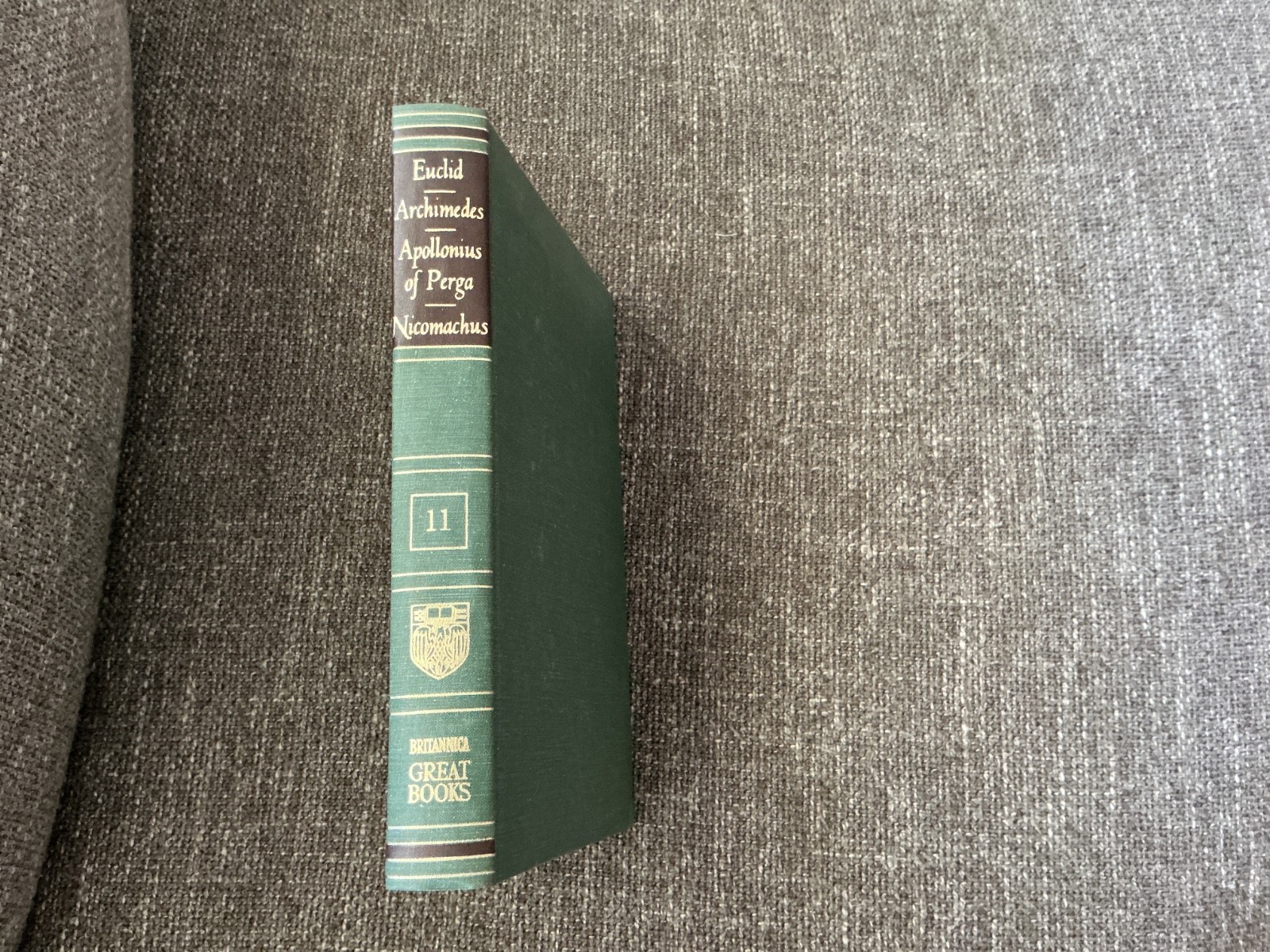 Britanica Great Books: 19th Printing 1971 – VOL. 11 EUCLID, ARCHIMEDES, APOLLONI