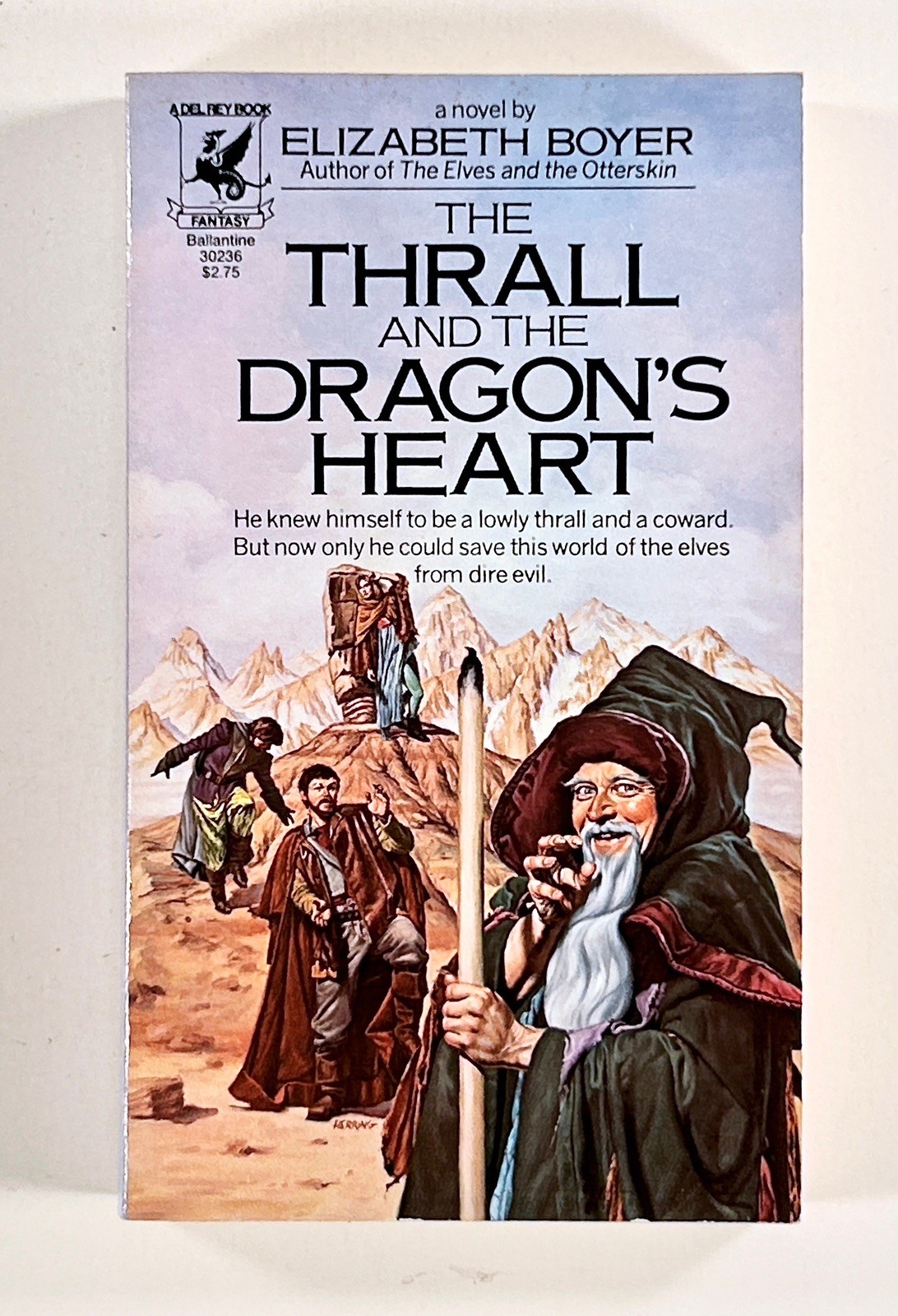 1982 Elizabeth Boyer THRALL OF THE DRAGON’S HEART fantasy novel DEL REY #30236