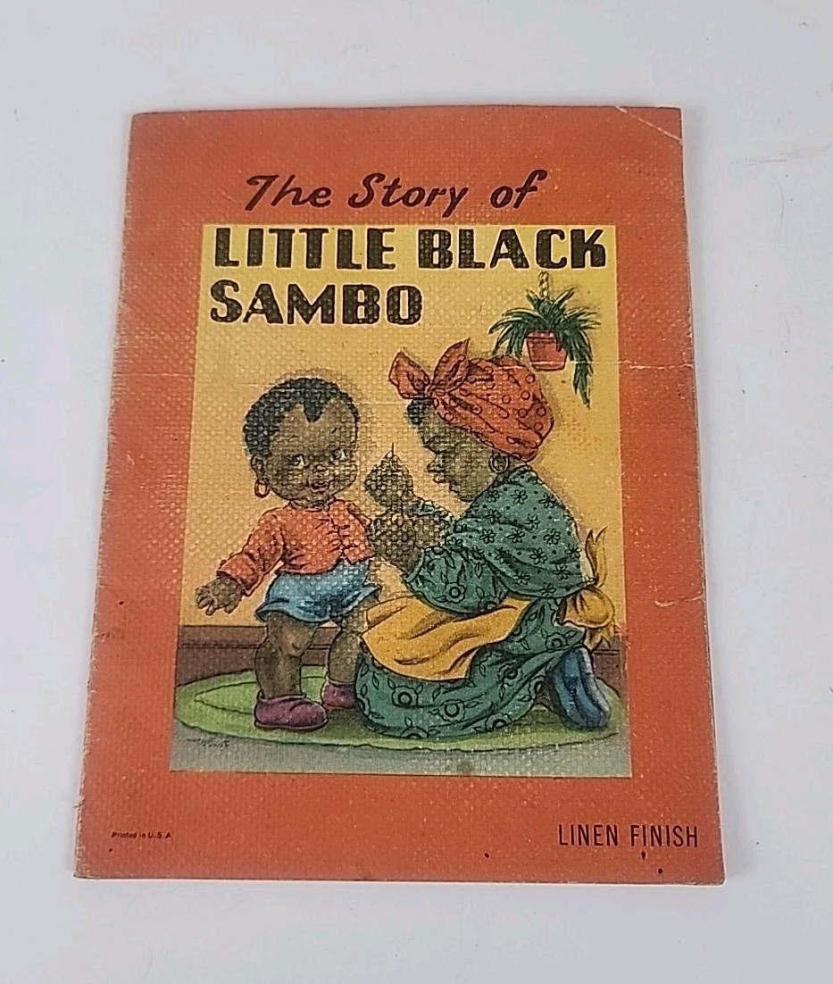 Vintage THE STORY OF LITTLE BLACK SAMBO Minibook Color illustrated