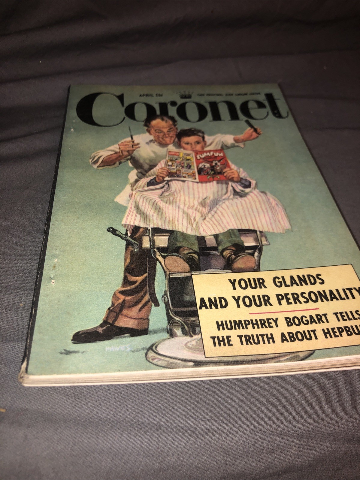 Coronet April 1952 Humphrey Bogart Barbershop Harmony Charles Hawes Cover