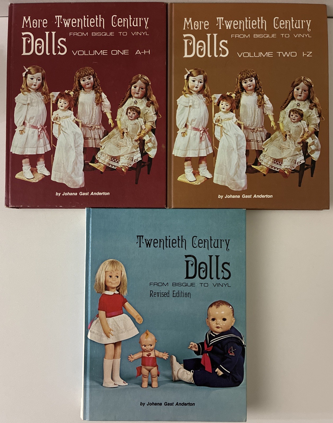 3 TWENTIETH CENTURY DOLLS Bisque to Vinyl Reference Book Doll Johana Anderton