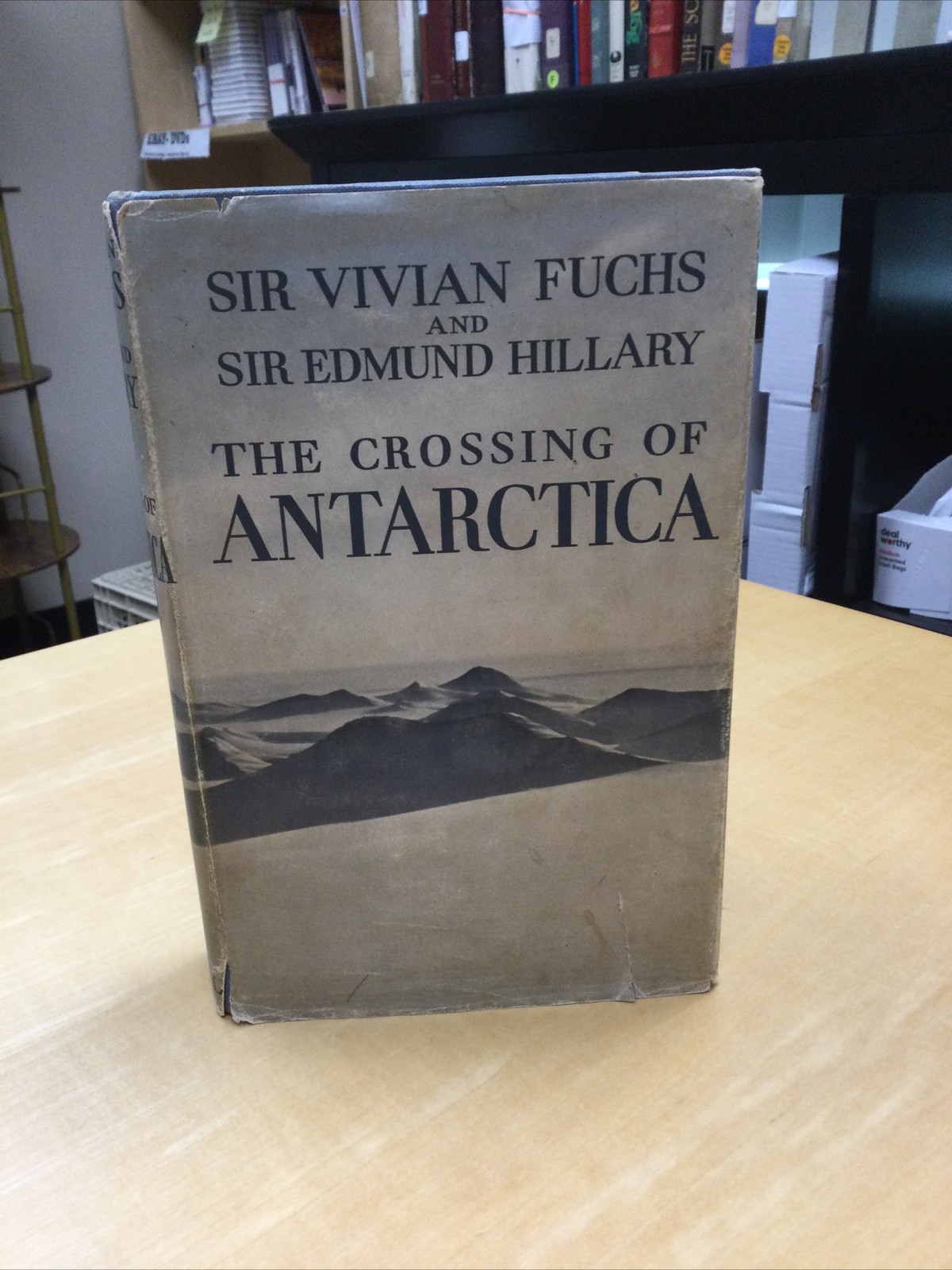 Book- 1958 The Crossing Of Antarctica By Sir Fuchs And Sir Hillary, Hardbound