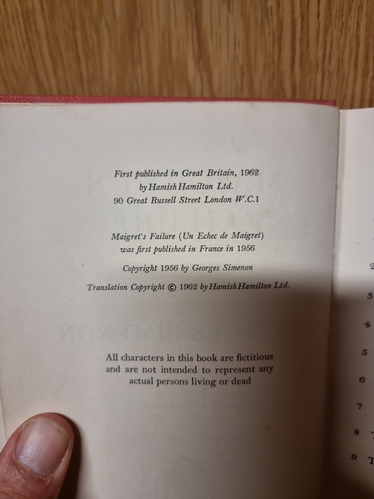 Maigret’s Failure (Georges Simenon – 1962) (21e)