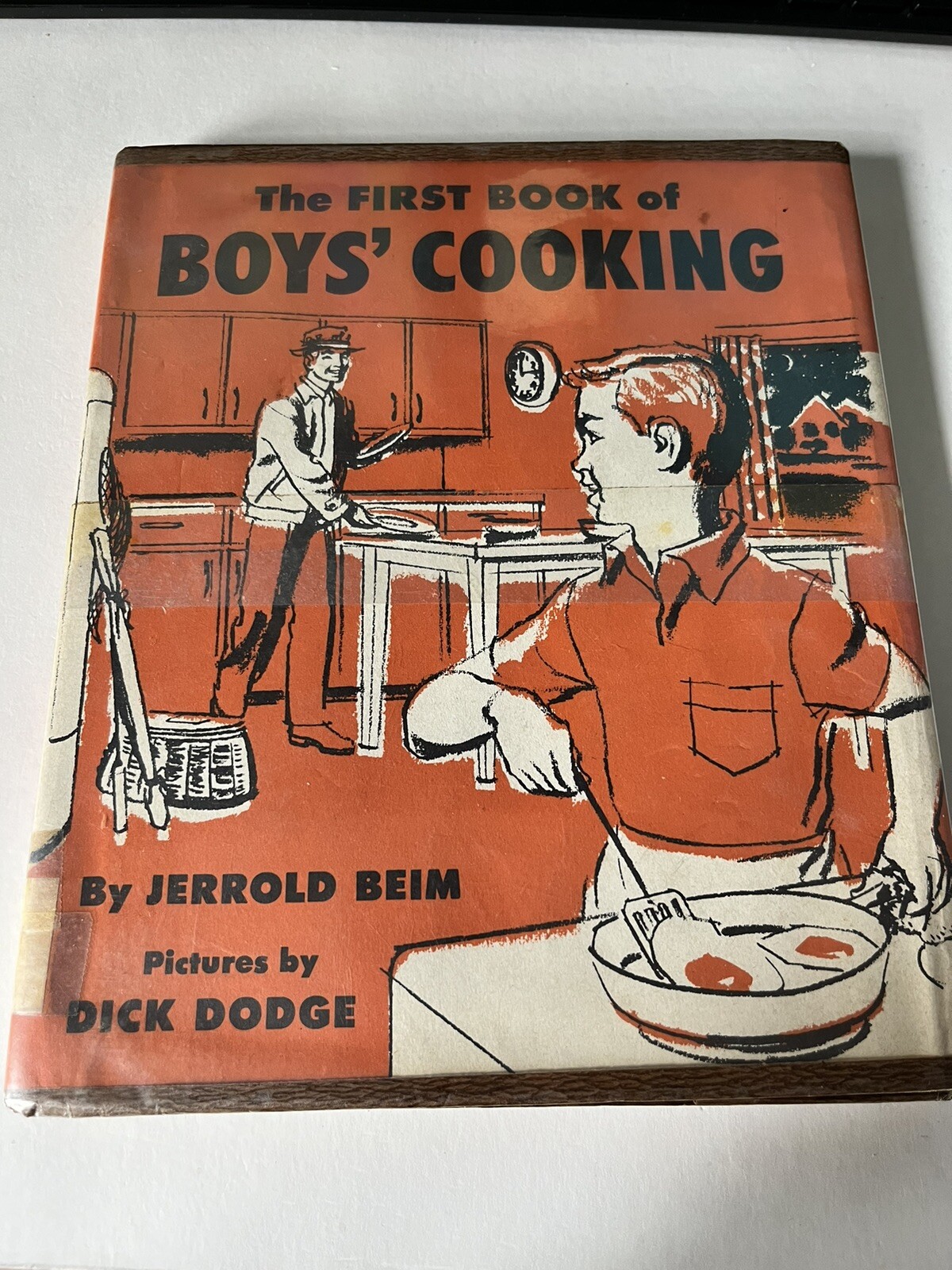 Rare Print Hardcover The First Book of Boys‘ Cooking By Jerrold Beim Copy 1957