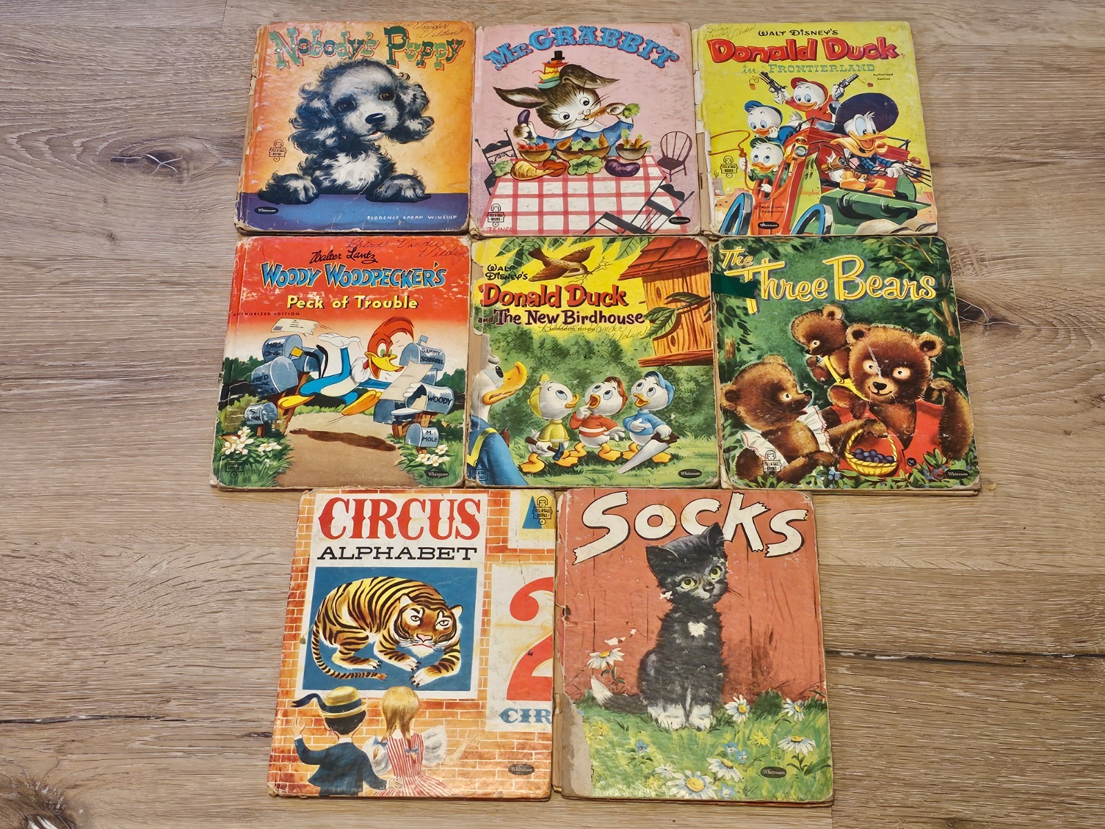 Vintage 1950s Whitman Tell-A-Tale Children’s Books lot of 8
