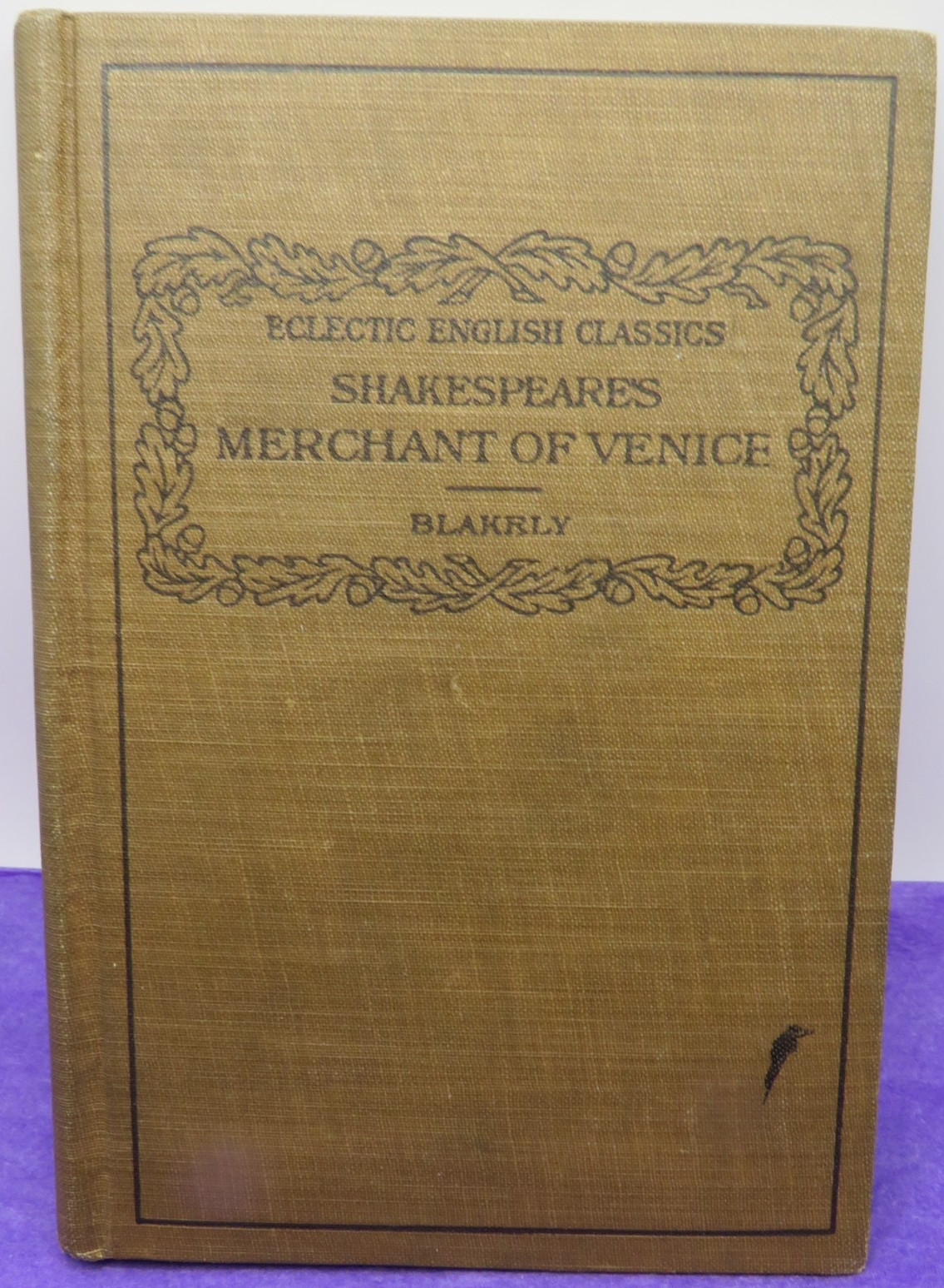 Shakespeare’s Merchant of Venice Edited by Gilbert Blakely Antique Book 1921