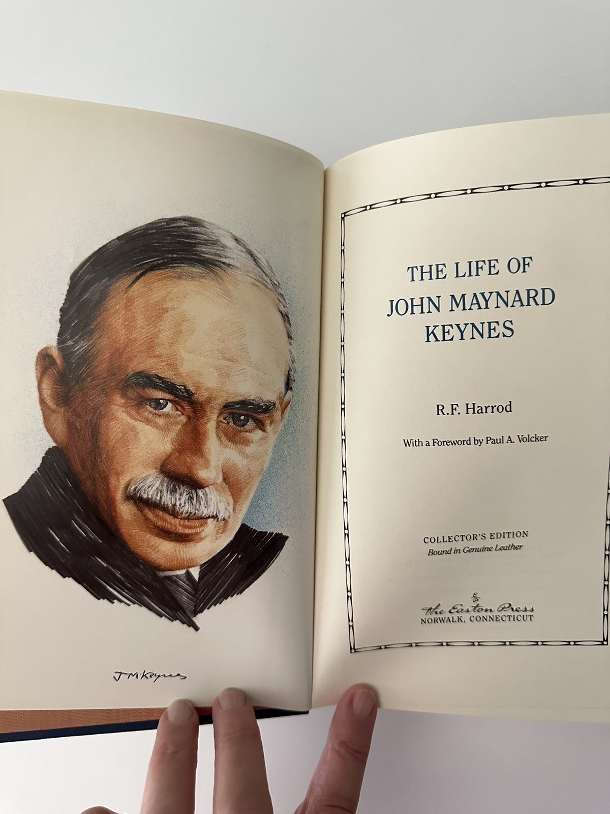  THE LIFE OF JOHN MAYNARD KEYNES by R. F. Harrod EASTON PRESS LEATHER BOUND