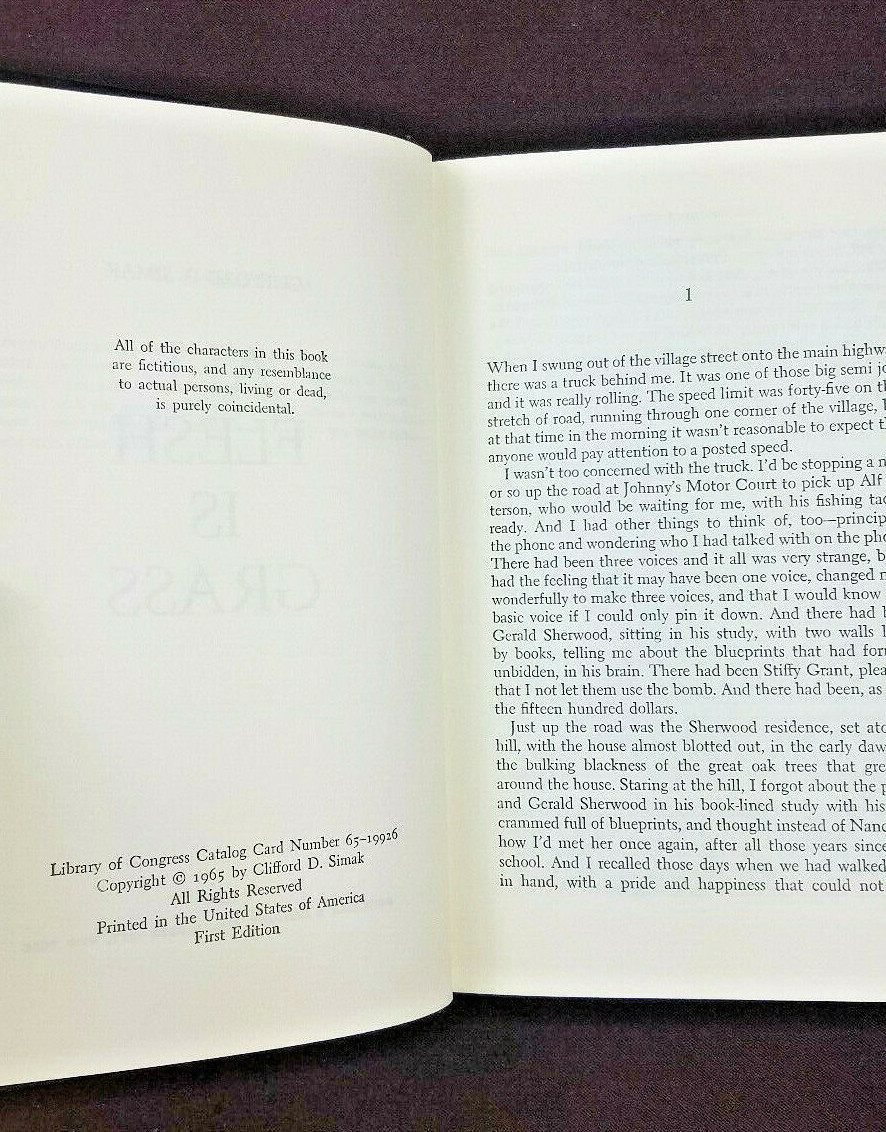 All Flesh is Grass by Clifford D. Simak Doubleday 1965 1st Edition