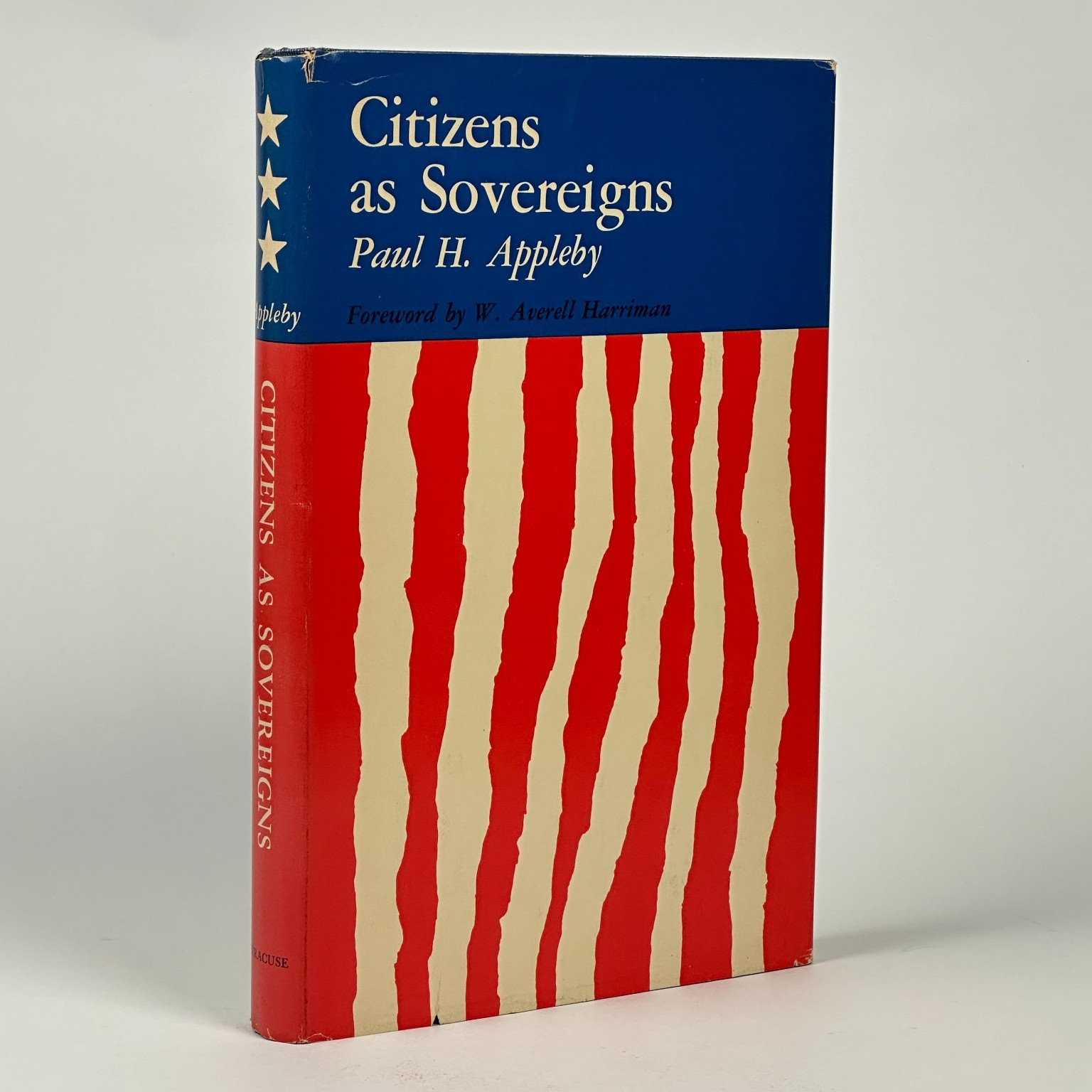 1962 Political Science „Citizens as Sovereigns“ P. Appleby (HC, Syracuse Univ.)