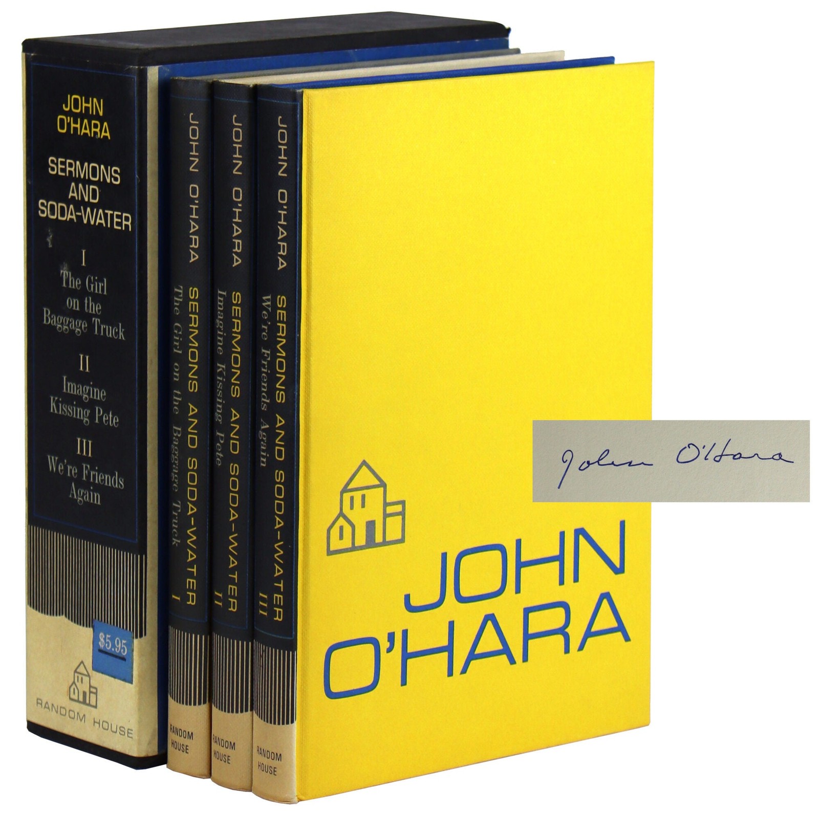 John O’Hara / Sermons and Soda-Water (3 vols in slipcase) / Signed First Edition