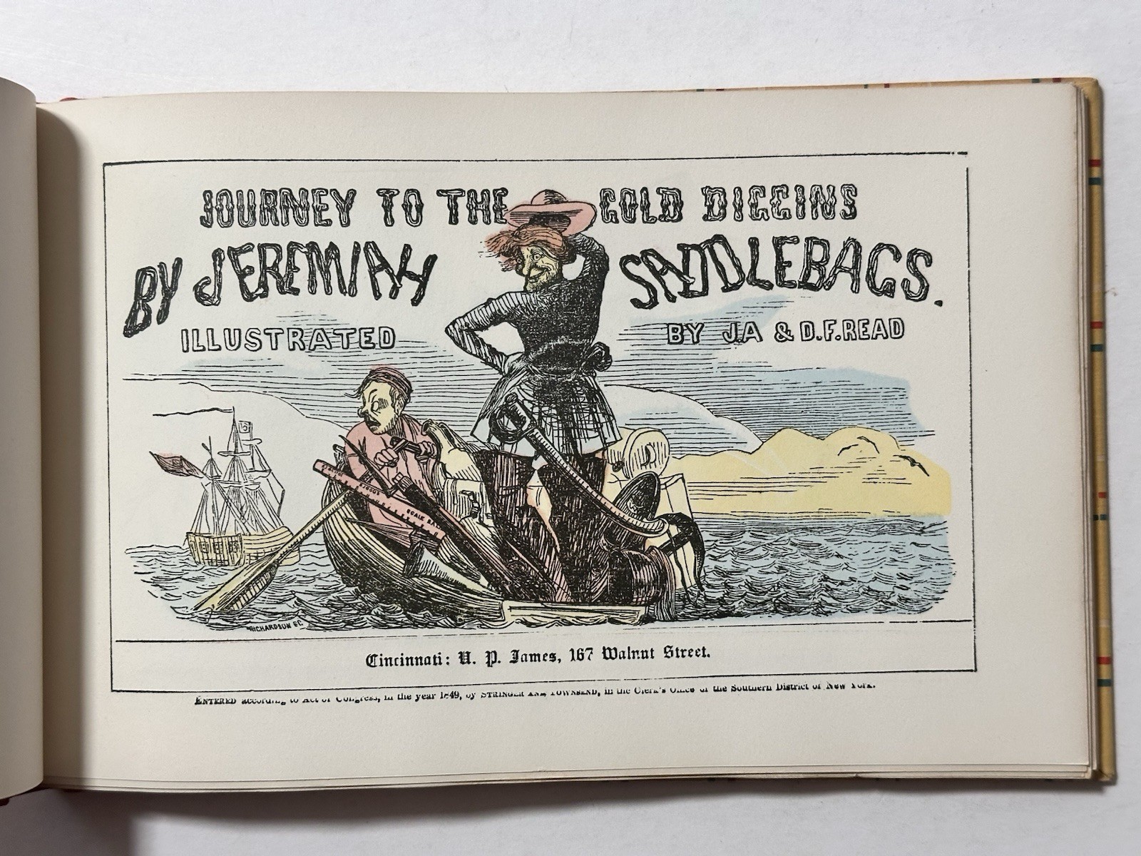 Journey To The Gold Diggins by Jeremiah Saddlebags, 1950 Ltd. Ed. 390 HC NM Rare
