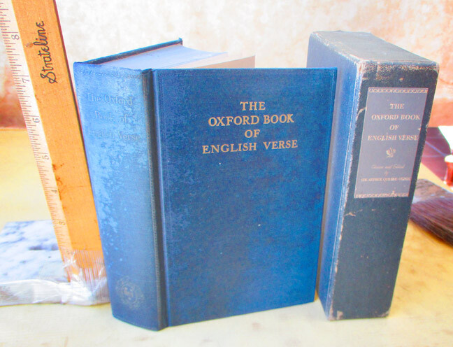 THE OXFORD BOOK Of ENGLISH VERSE,1939,Edited Sir Arthur Quiller Couch,Boxed