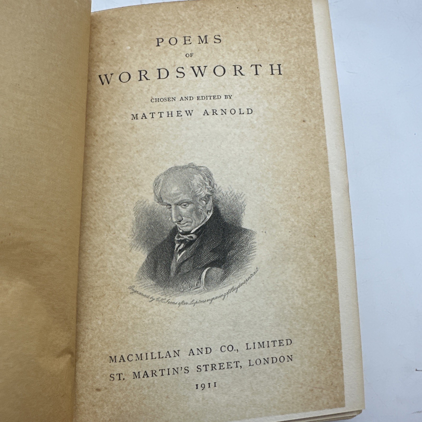 Poems of Wordsworth 1911 Illustrated HC Classic Poetry Antique (AC266)