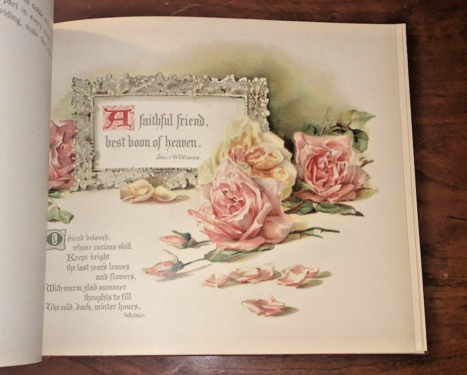 Our Guest Book Ernest Nister E.P. Dutton & Co. Chromolitho Vintage circa 1900