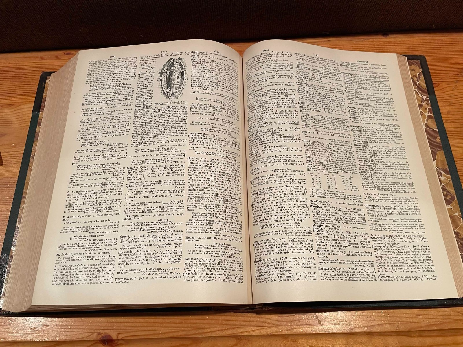 Century Dictionary And Cyclopedia Volume 3 (Droop E.F.G) Antique 1904 Leather