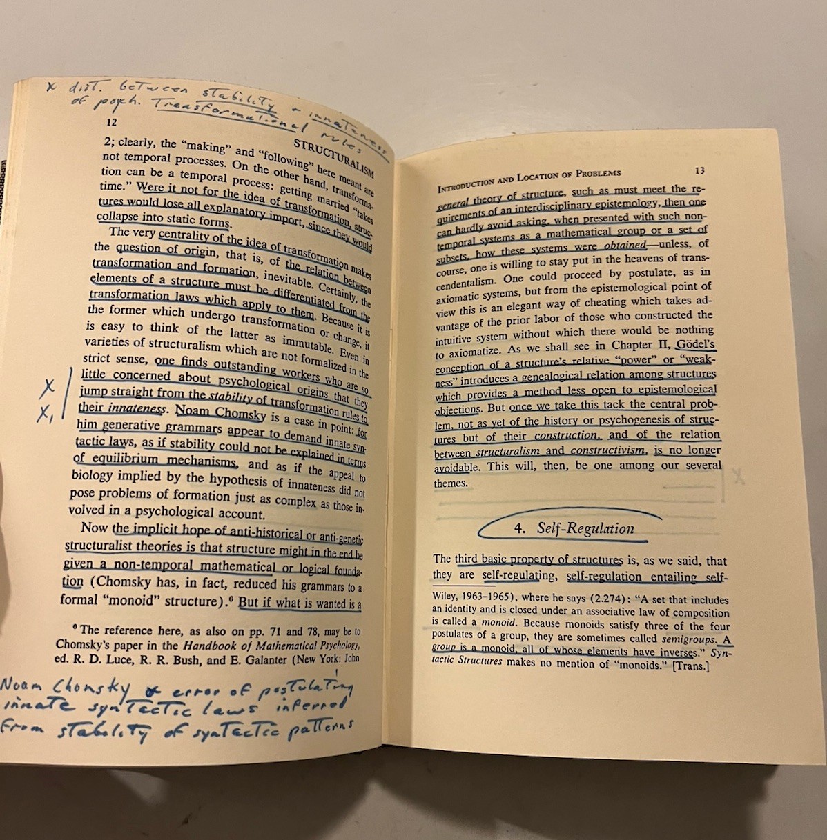 Jean Piaget / STRUCTURALISM 1st Edition 1970 Hardcover*** See Description.