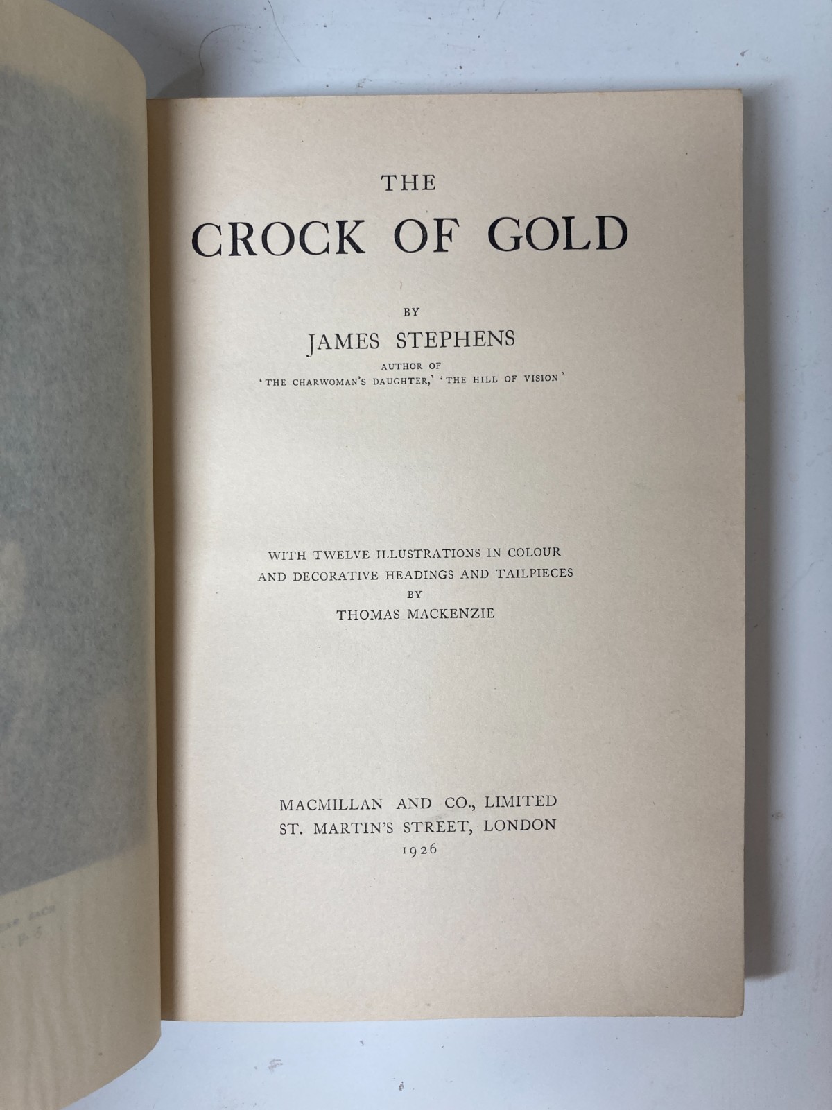 1926 Crock of Gold Stephens Mackenzie Sangorski Leather Binding