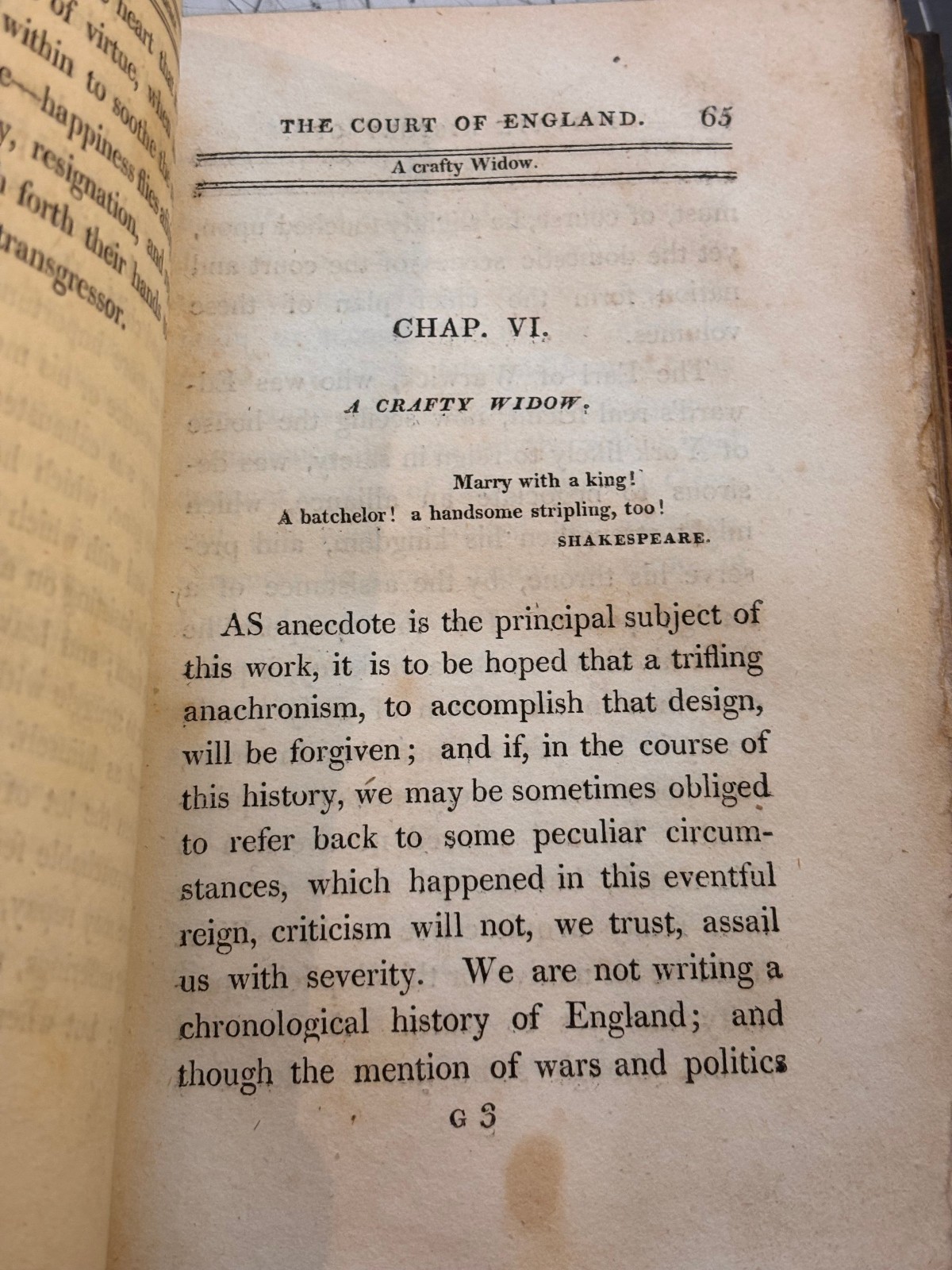 The Private History of the Court of England. Vol 1, 1808 HC Find Binding Antique