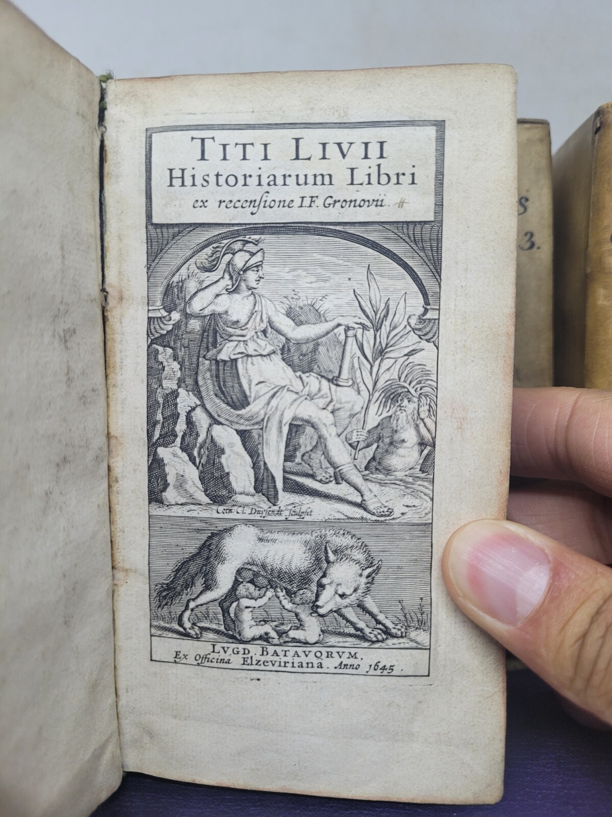 Titi Livii Historiarum Libri 1645/1644 ~ Titus‘ History of Rome ~ Four Volumes