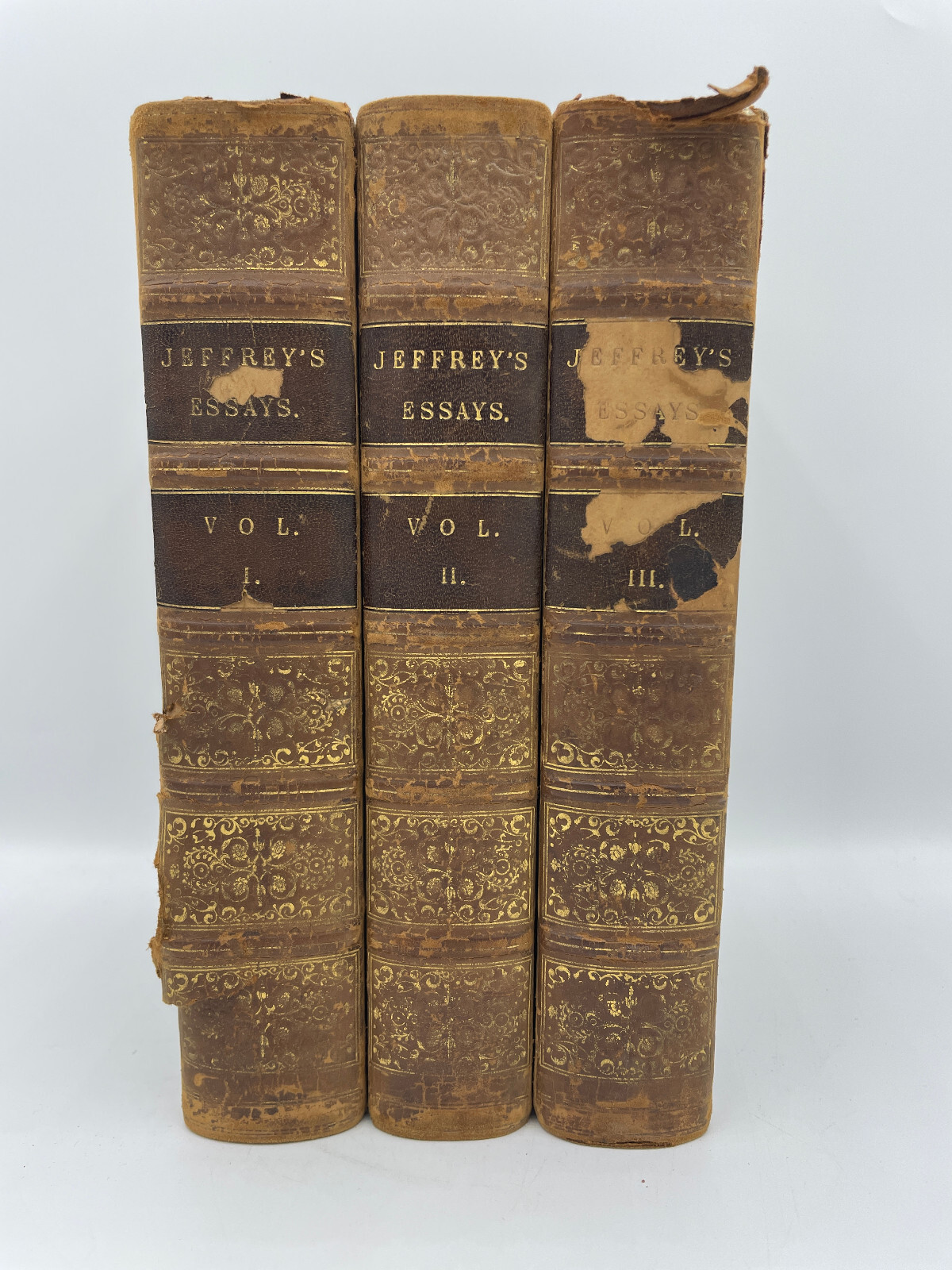 Contributions to the Edinburgh Review Francis Jeffrey 3 Vol 1846 Dark Academia
