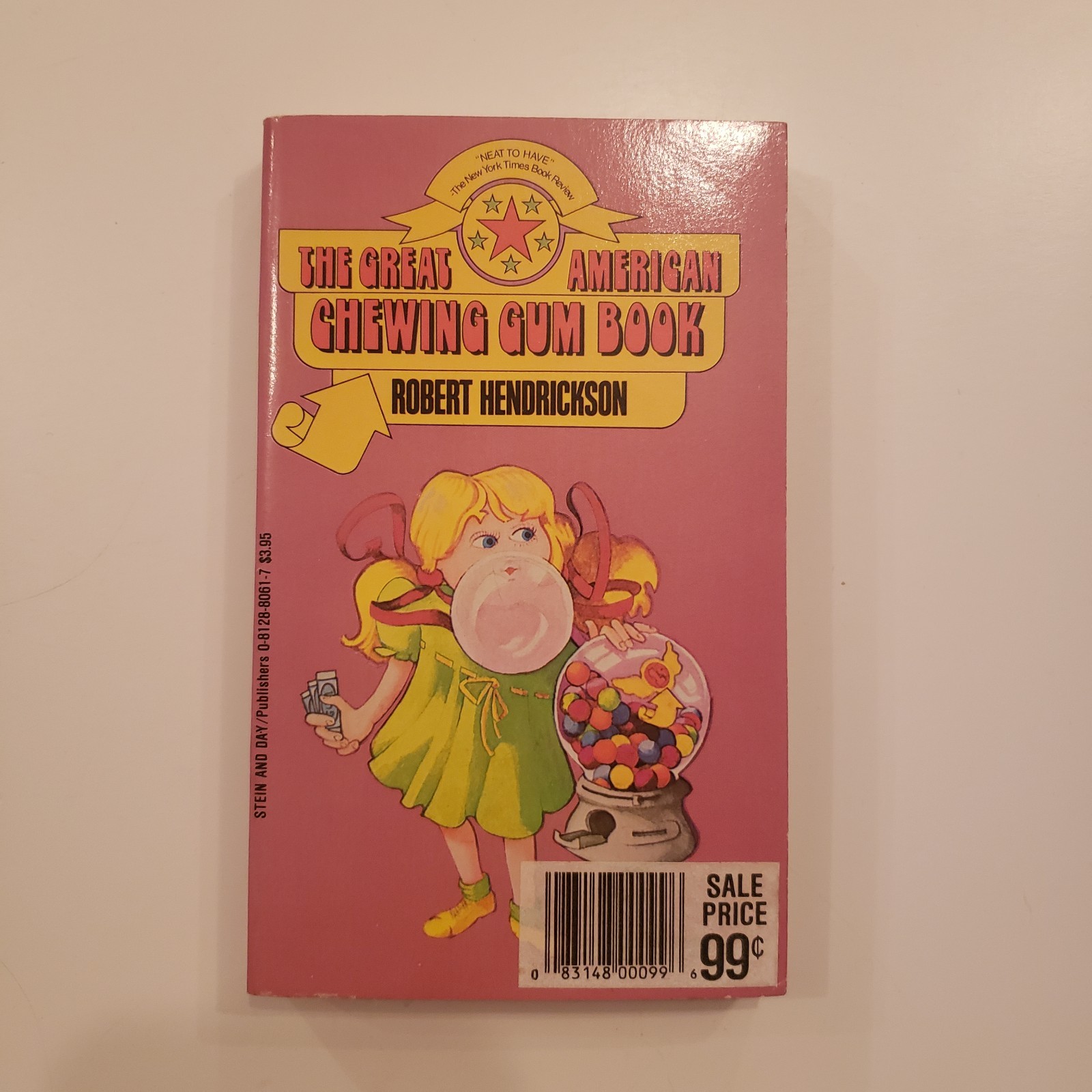 GREAT AMERICAN CHEWING GUM BOOK Robert Hendrickson 1976 1st Ed PB Vtg History