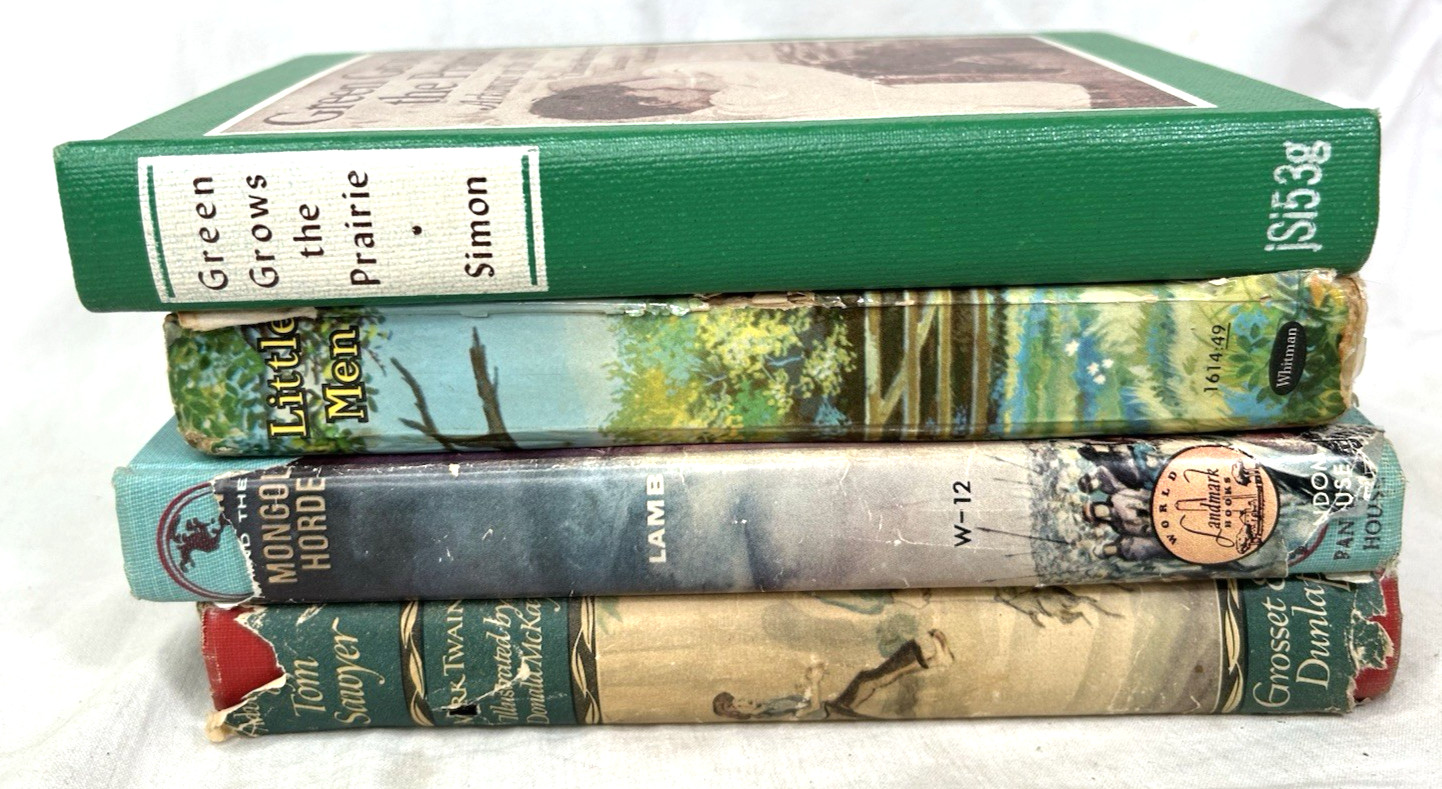 Lot Of 4 Vintage 1940 – 1950’s Era Children’s Young Adults Books