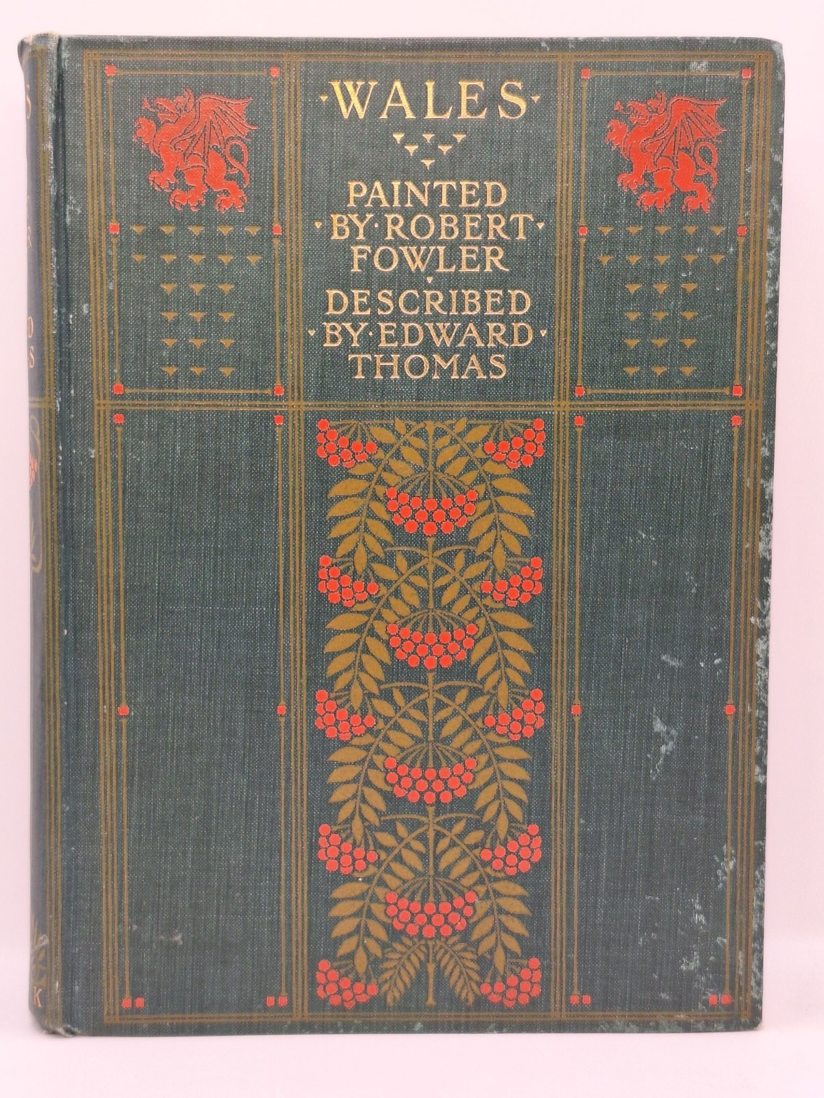 Wales Painted by Robert Fowler 1905 Vintage Art Nouveau Antique Book