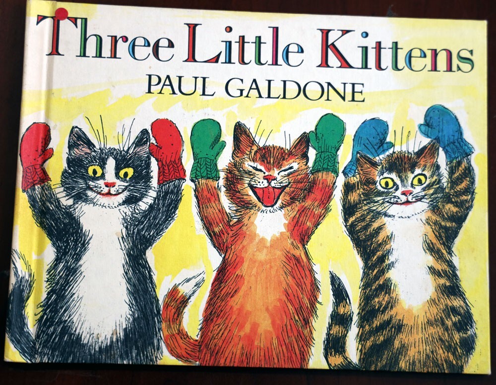 Three Little Kittens by Paul Galdone 1986 Vintage Hardcover Children’s Book