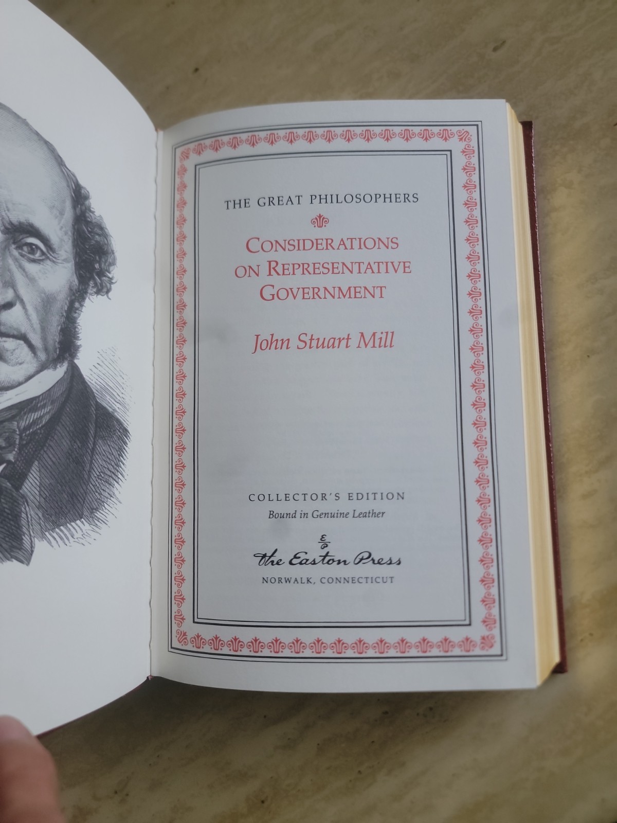 Easton Press John Stuart Mill The Great Philosophers