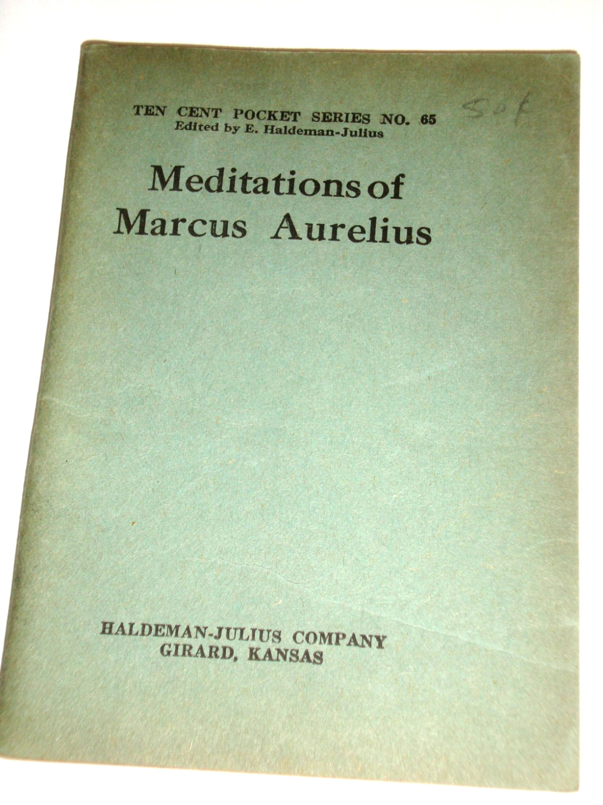 LITTLE BLUE BOOK 65, MEDITATIONS OF MARCUS AURELIUS, print 1925 – VG