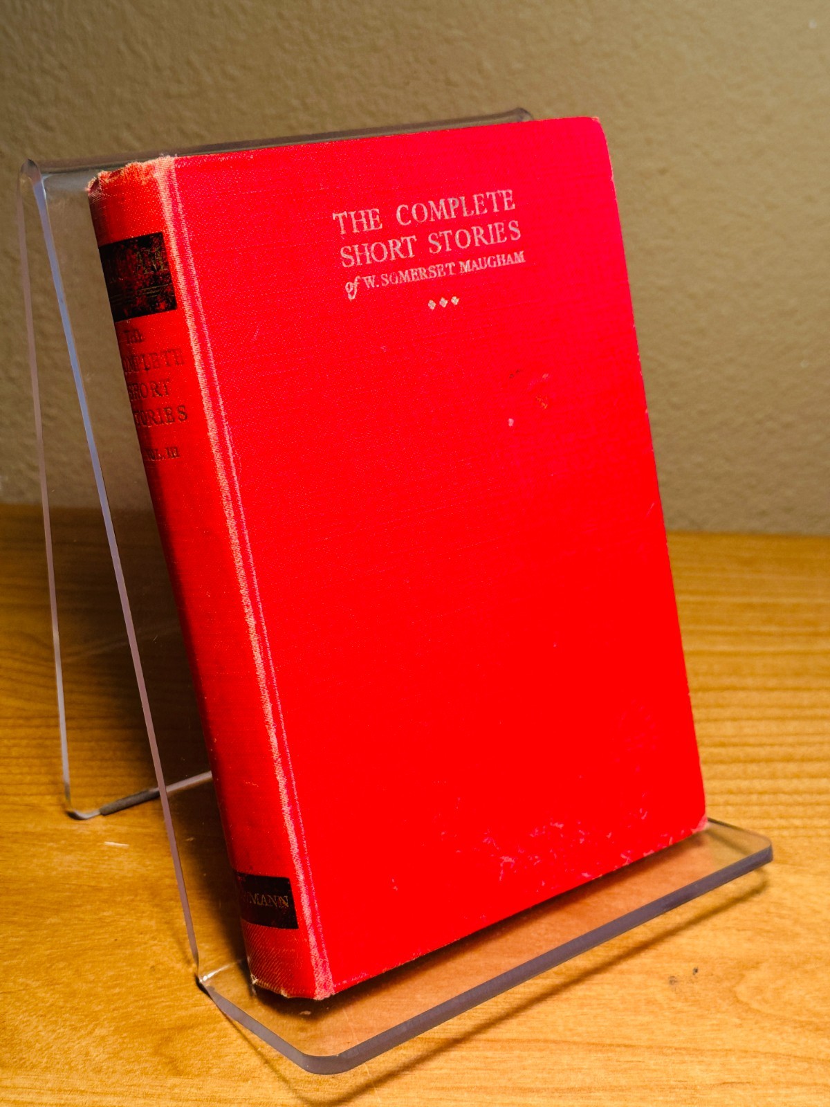 The Complete Short Stories of W. Somerset Maugham, Vol. 3, William Heinemann Ltd