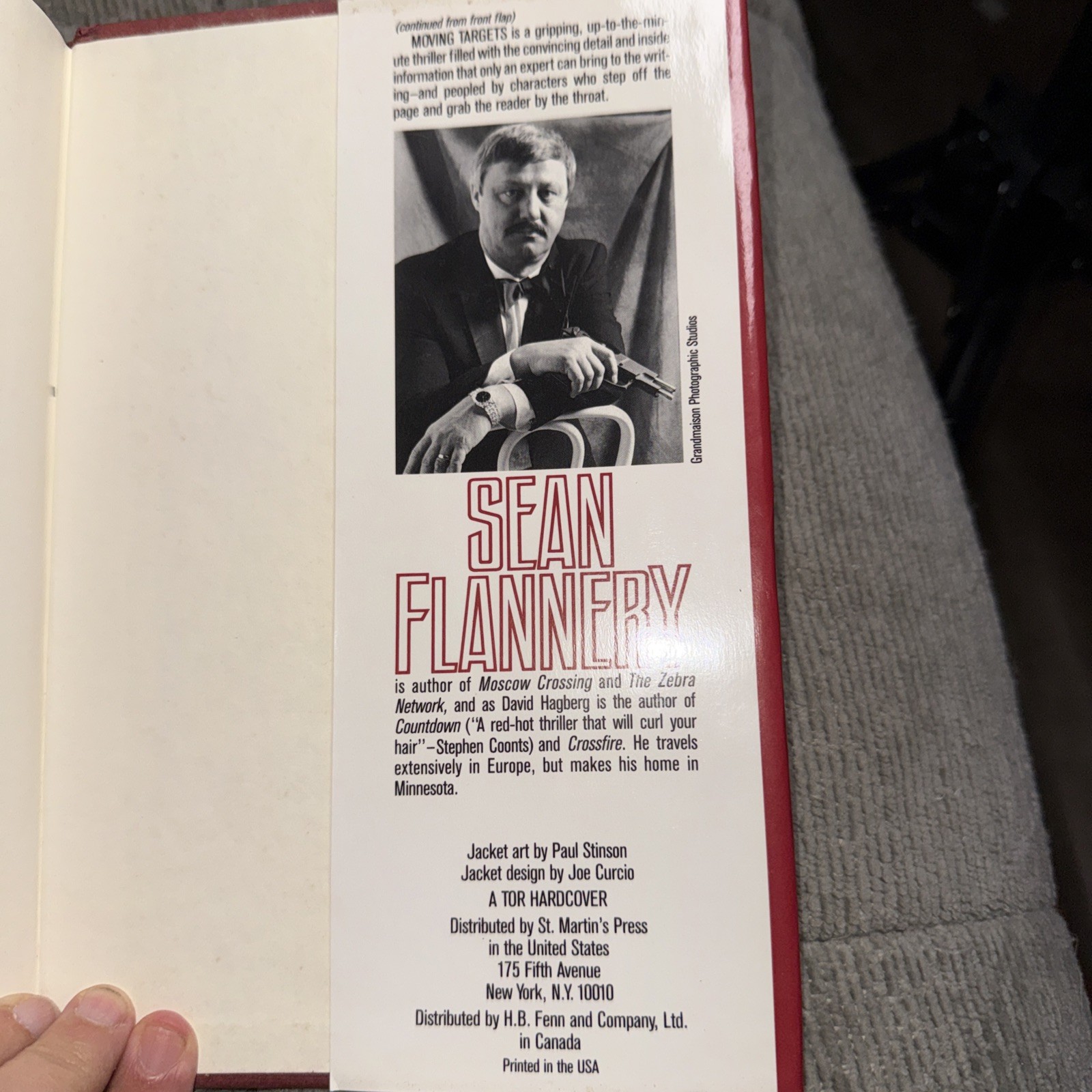Moving Targets Sean Flannery 1992 First Edition 1st Printing HC Dust Jacket