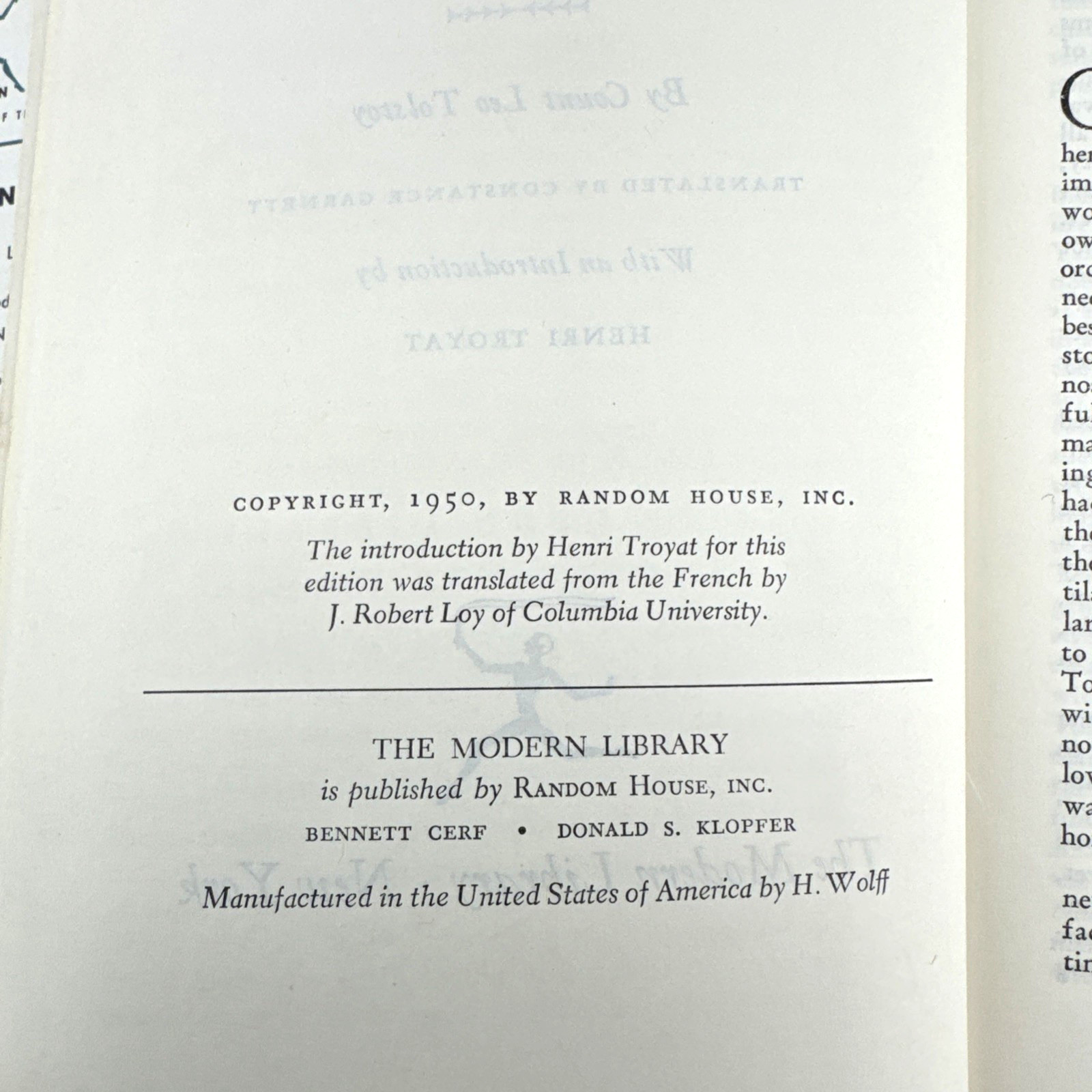 VTG Anna Karenina Leo Tolstoy The Modern Library 1950 HD DJ V Good