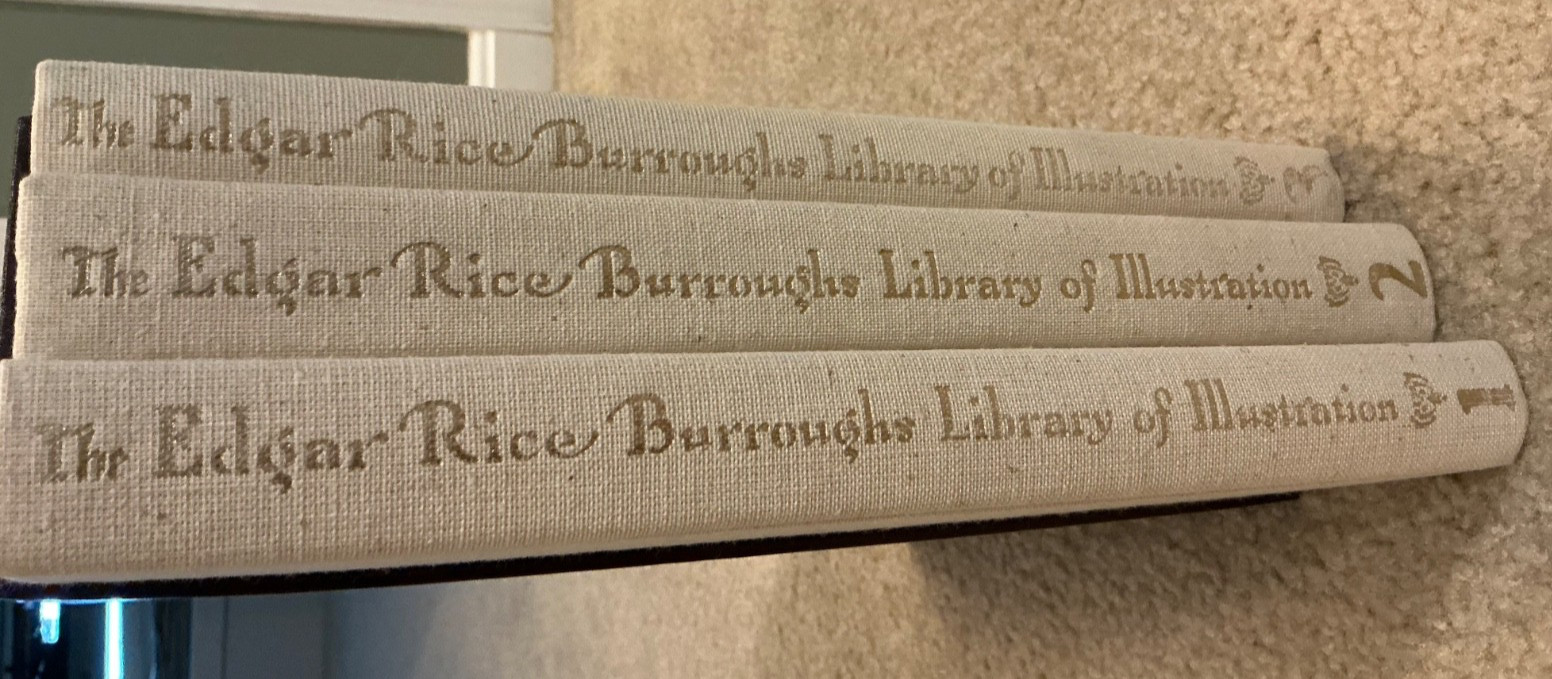 Edgar Rice Burroughs Library of Illustration 3 Vols 987/2000 Russ Cochran VF+