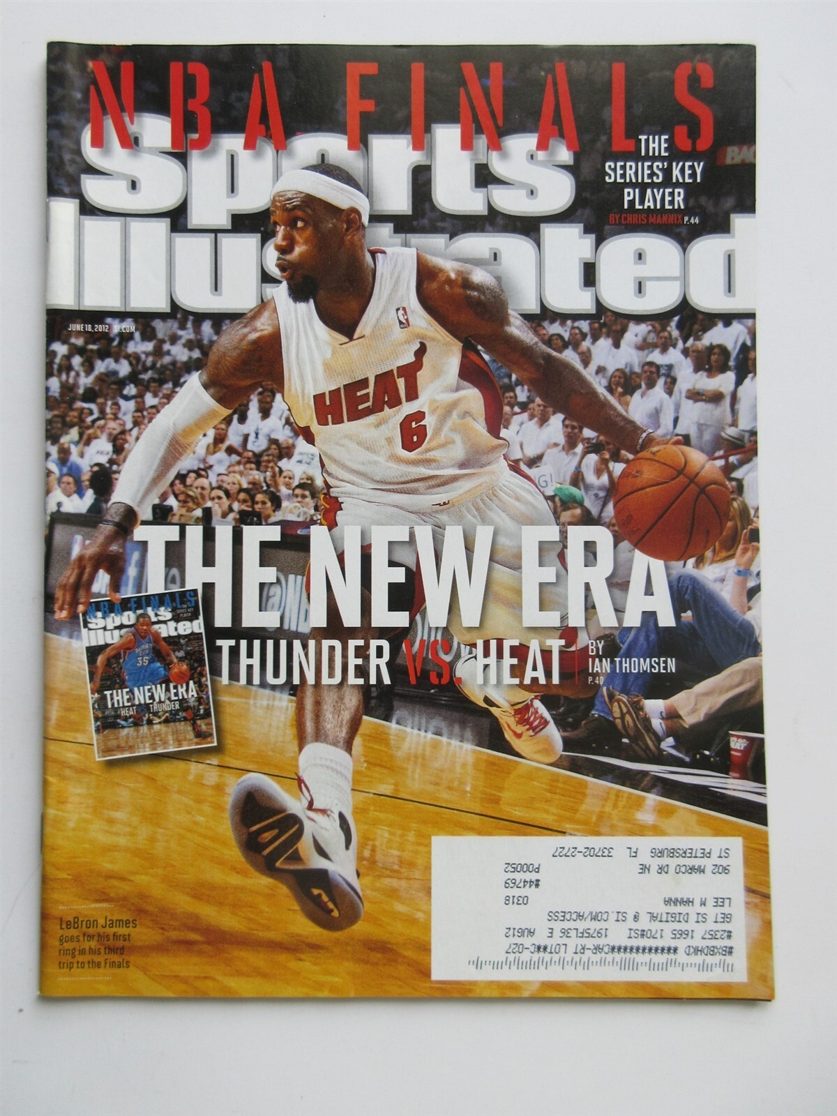 Sports Illustrated LEBRON JAMES rare variant cover June 18, 2012